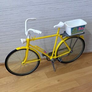 Barbie Yellow Bicycle with White Basket